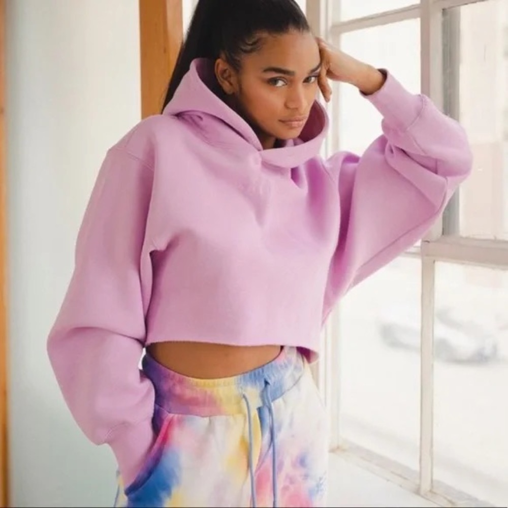 Vitality / Balance Athletica Affirmation Cropped Hoodie - M Pink